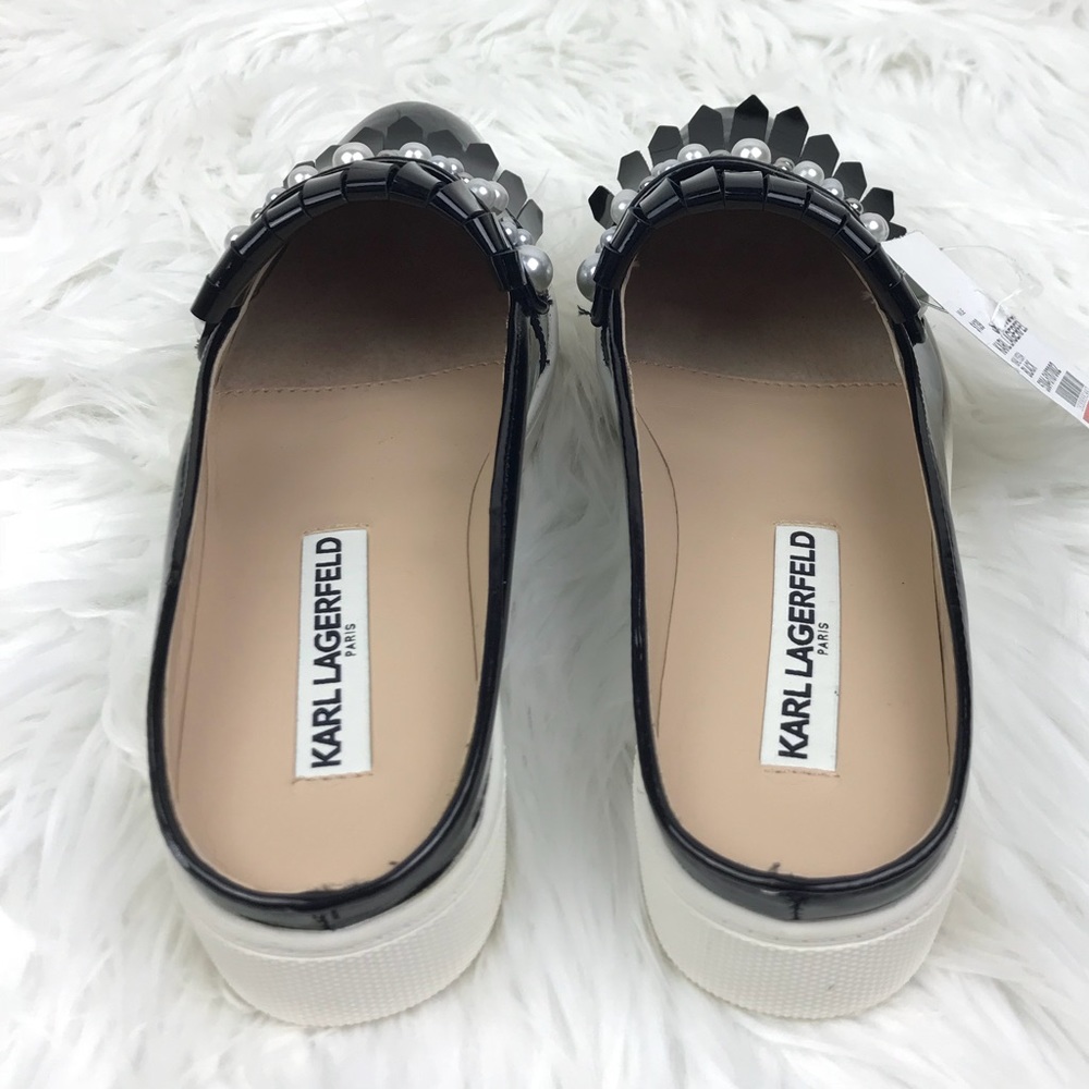 New Karl Lagerfeld ALYSSA SLIP ON SNEAKERS/MULES - Picture 5 of 8